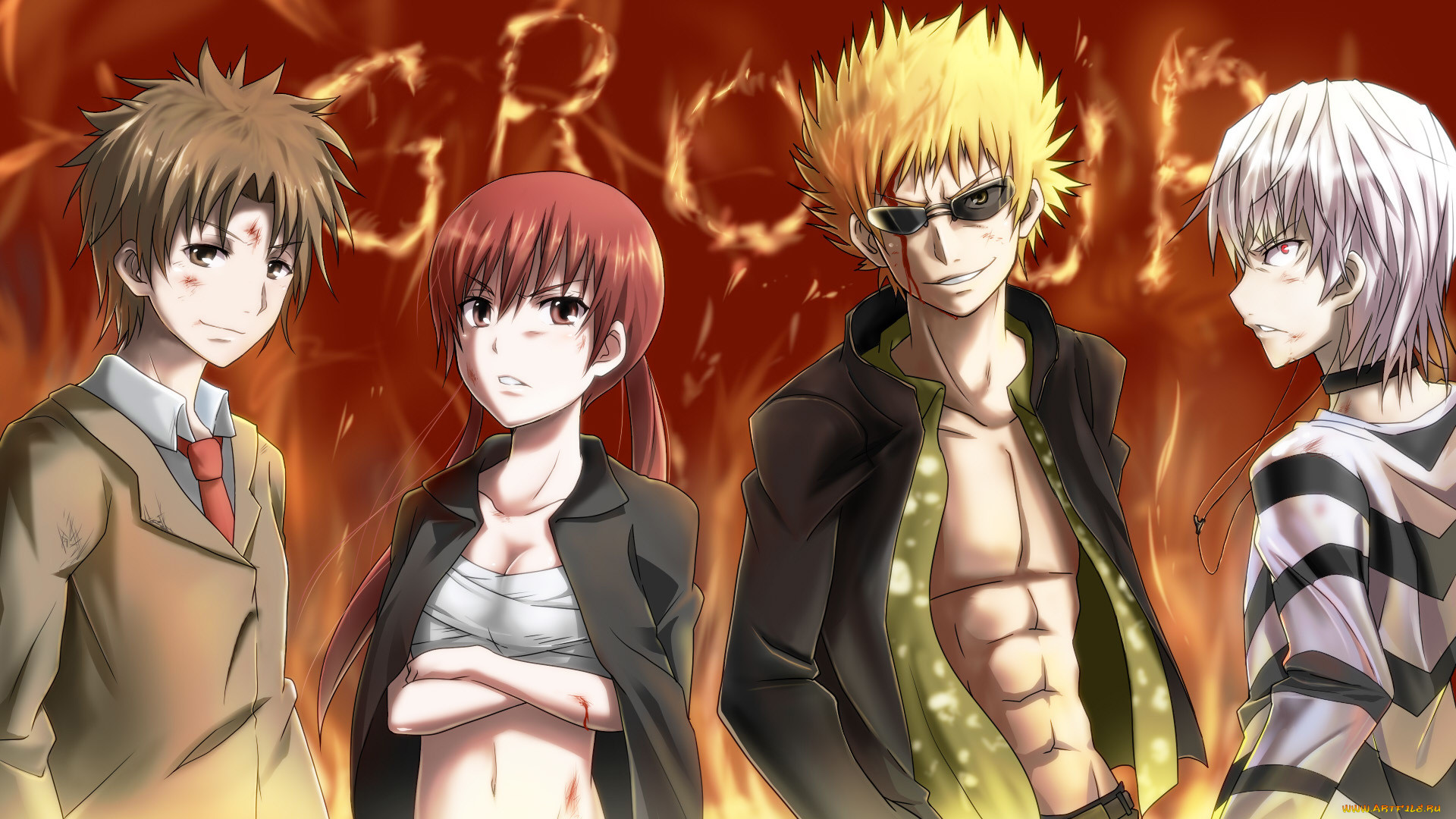 , toaru majutsu no index, motoharu, tsuchimikado, mitsuki, unabara, accelerator, to, aru, majutsu, no, index, art, anime, awaki, musujime, , 